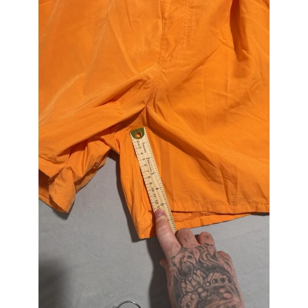 Roundtree & Yorke orange swim trunks shorts, lined, men's xl